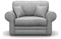 Heart of House Chedworth Fabric Cuddle Chair - Light Grey
